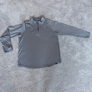 Men's Gray Quarter-Zip Sweatshirt